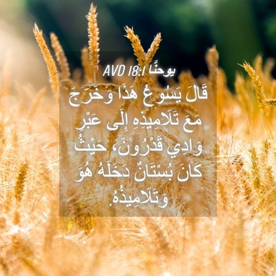 Picture 04 - يوحنَّا 18:1 AVD - قَالَ يَسُوعُ هَذَا - Bible Verse Picture