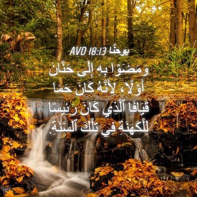 Picture 04 - يوحنَّا 18:13 AVD - وَمَضَوْا بِهِ إِلَى - Bible Verse Picture