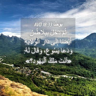 Picture 04 - يوحنَّا 18:33 AVD - ثُمَّ دَخَلَ بِيلَاطُسُ - Bible Verse Picture