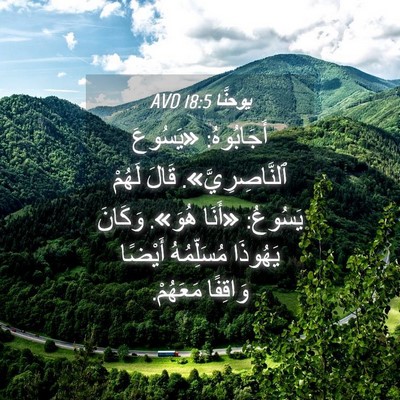 Picture 04 - يوحنَّا 18:5 AVD - أَجَابُوهُ: «يَسُوعَ - Bible Verse Picture