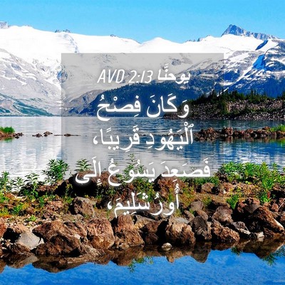 Picture 04 - يوحنَّا 2:13 AVD - وَكَانَ فِصْحُ ٱلْيَهُودِ - Bible Verse Picture