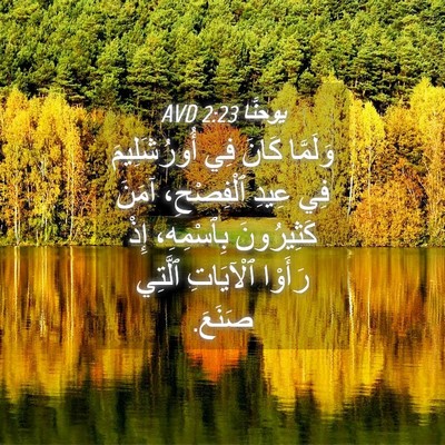 Picture 04 - يوحنَّا 2:23 AVD - وَلَمَّا كَانَ فِي - Bible Verse Picture