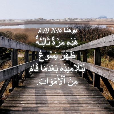 Picture 04 - يوحنَّا 21:14 AVD - هَذِهِ مَرَّةٌ ثَالِثَةٌ - Bible Verse Picture