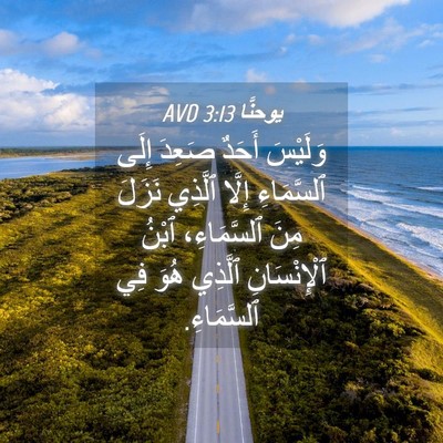 Picture 04 - يوحنَّا 3:13 AVD - وَلَيْسَ أَحَدٌ صَعِدَ - Bible Verse Picture