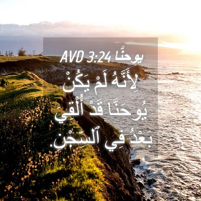 Picture 04 - يوحنَّا 3:24 AVD - لِأَنَّهُ لَمْ يَكُنْ - Bible Verse Picture
