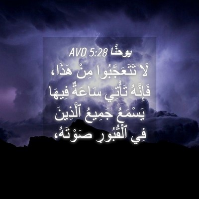 Picture 04 - يوحنَّا 5:28 AVD - لَا تَتَعَجَّبُوا مِنْ - Bible Verse Picture