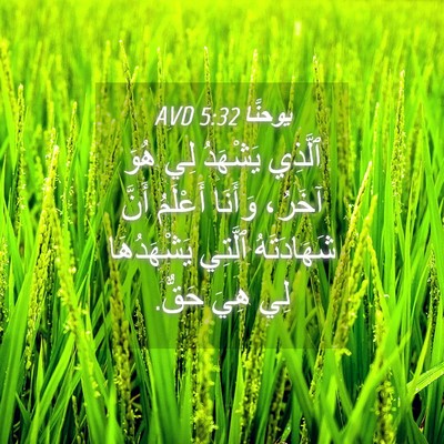 Picture 04 - يوحنَّا 5:32 AVD - ٱلَّذِي يَشْهَدُ لِي هُوَ - Bible Verse Picture