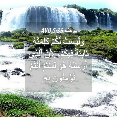 Picture 04 - يوحنَّا 5:38 AVD - وَلَيْسَتْ لَكُمْ - Bible Verse Picture