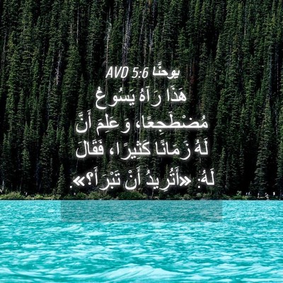 Picture 04 - يوحنَّا 5:6 AVD - هَذَا رَآهُ يَسُوعُ - Bible Verse Picture