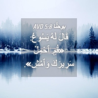 Picture 04 - يوحنَّا 5:8 AVD - قَالَ لَهُ يَسُوعُ: «قُمِ. - Bible Verse Picture