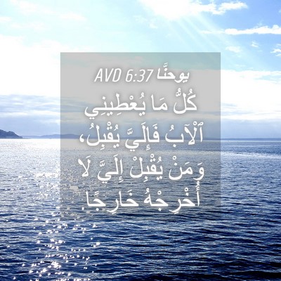 Picture 04 - يوحنَّا 6:37 AVD - كُلُّ مَا يُعْطِينِي - Bible Verse Picture