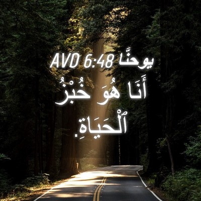 Picture 04 - يوحنَّا 6:48 AVD - أَنَا هُوَ خُبْزُ - Bible Verse Picture