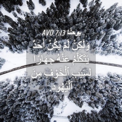 Picture 04 - يوحنَّا 7:13 AVD - وَلَكِنْ لَمْ يَكُنْ - Bible Verse Picture