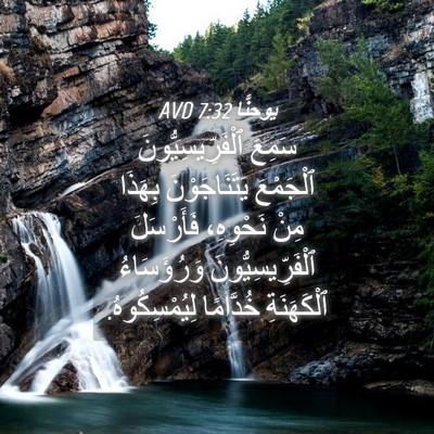 Picture 04 - يوحنَّا 7:32 AVD - سَمِعَ ٱلْفَرِّيسِيُّونَ - Bible Verse Picture