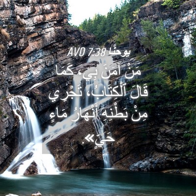 Picture 04 - يوحنَّا 7:38 AVD - مَنْ آمَنَ بِي، كَمَا - Bible Verse Picture