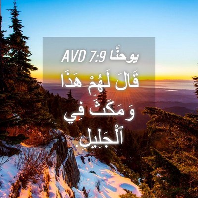 Picture 04 - يوحنَّا 7:9 AVD - قَالَ لَهُمْ هَذَا - Bible Verse Picture