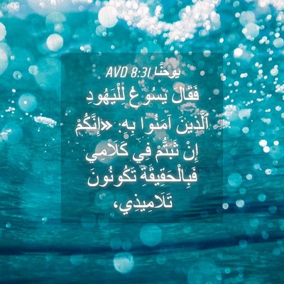 Picture 04 - يوحنَّا 8:31 AVD - فَقَالَ يَسُوعُ - Bible Verse Picture
