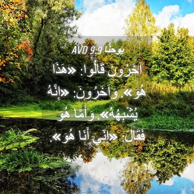 Picture 04 - يوحنَّا 9:9 AVD - آخَرُونَ قَالُوا: «هَذَا - Bible Verse Picture