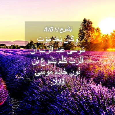 Picture 04 - يَشُوع 1:1 AVD - وَكَانَ بَعْدَ مَوْتِ - Bible Verse Picture