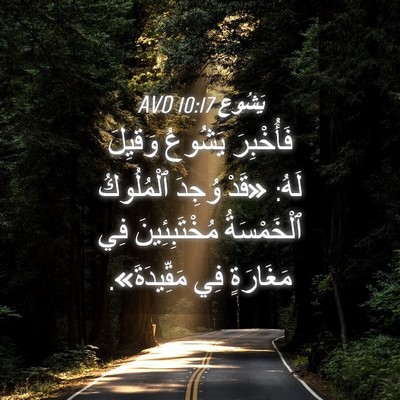 Picture 04 - يَشُوع 10:17 AVD - فَأُخْبِرَ يَشُوعُ - Bible Verse Picture