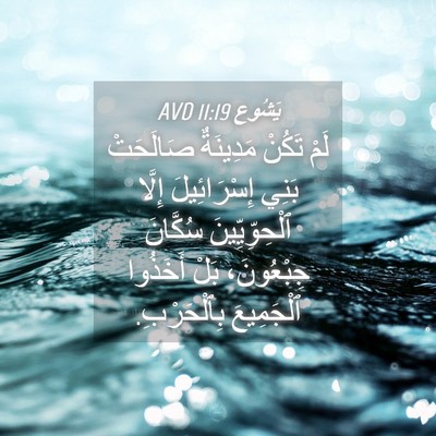 Picture 04 - يَشُوع 11:19 AVD - لَمْ تَكُنْ مَدِينَةٌ - Bible Verse Picture