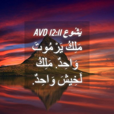 Picture 04 - يَشُوع 12:11 AVD - مَلِكُ يَرْمُوتَ وَاحِدٌ. - Bible Verse Picture