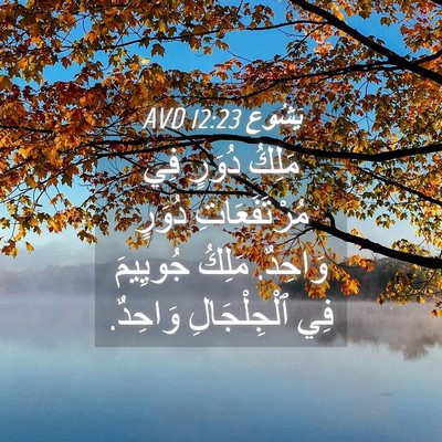 Picture 04 - يَشُوع 12:23 AVD - مَلِكُ دُوَرٍ فِي - Bible Verse Picture