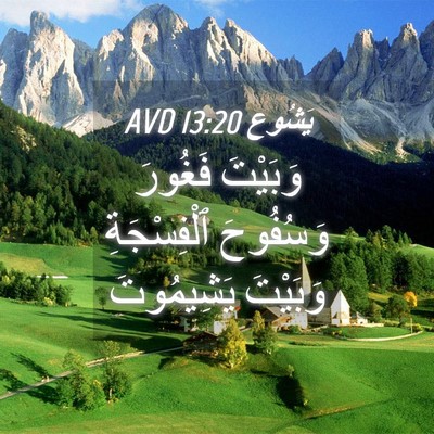 Picture 04 - يَشُوع 13:20 AVD - وَبَيْتَ فَغُورَ - Bible Verse Picture