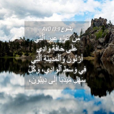 Picture 04 - يَشُوع 13:9 AVD - مِنْ عَرُوعِيرَ ٱلَّتِي - Bible Verse Picture