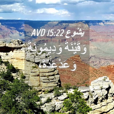 Picture 04 - يَشُوع 15:22 AVD - وَقَيْنَةَ وَدِيمُونَةَ - Bible Verse Picture