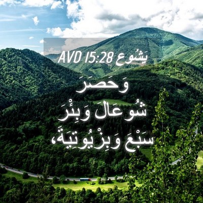 Picture 04 - يَشُوع 15:28 AVD - وَحَصَرَ شُوعَالَ - Bible Verse Picture