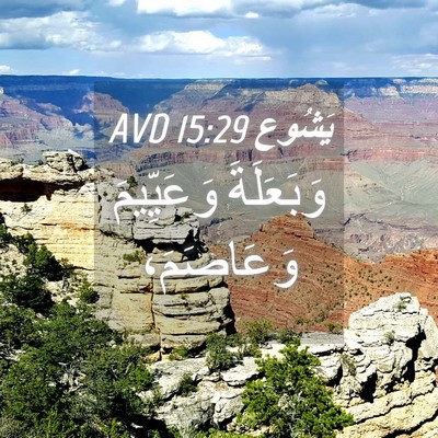 Picture 04 - يَشُوع 15:29 AVD - وَبَعَلَةَ وَعَيِّيمَ - Bible Verse Picture
