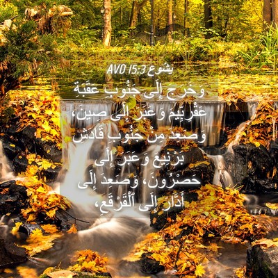 Picture 04 - يَشُوع 15:3 AVD - وَخَرَجَ إِلَى جَنُوبِ - Bible Verse Picture