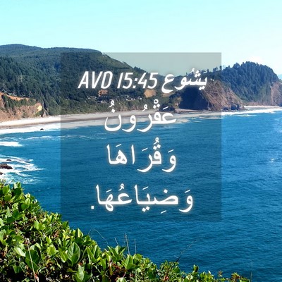 Picture 04 - يَشُوع 15:45 AVD - عَقْرُونُ وَقُرَاهَا - Bible Verse Picture