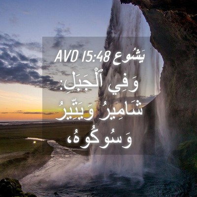 Picture 04 - يَشُوع 15:48 AVD - وَفِي ٱلْجَبَلِ: شَامِيرُ - Bible Verse Picture