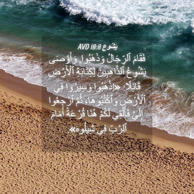 Picture 04 - يَشُوع 18:8 AVD - فَقَامَ ٱلرِّجَالُ - Bible Verse Picture
