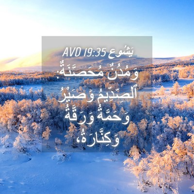 Picture 04 - يَشُوع 19:35 AVD - وَمُدُنٌ مُحَصَّنَةٌ: - Bible Verse Picture