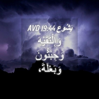 Picture 04 - يَشُوع 19:44 AVD - وَإِلْتَقَيْهَ - Bible Verse Picture