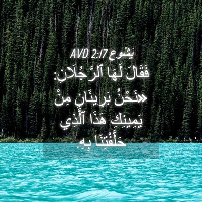 Picture 04 - يَشُوع 2:17 AVD - فَقَالَ لَهَا - Bible Verse Picture