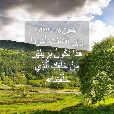 Picture 04 - يَشُوع 2:20 AVD - وَإِنْ أَفْشَيْتِ - Bible Verse Picture