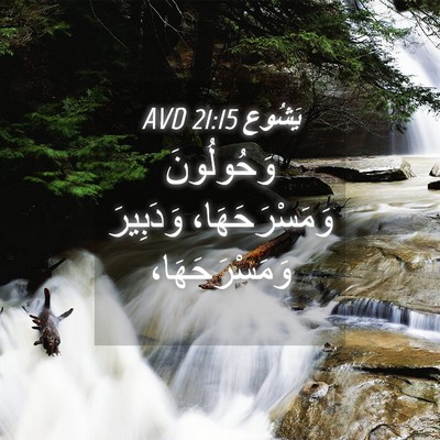 Picture 04 - يَشُوع 21:15 AVD - وَحُولُونَ وَمَسْرَحَهَا، - Bible Verse Picture