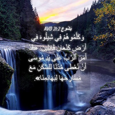 Picture 04 - يَشُوع 21:2 AVD - وَكَلَّمُوهُمْ فِي - Bible Verse Picture