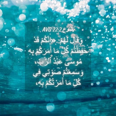 Picture 04 - يَشُوع 22:2 AVD - وَقَالَ لَهُمْ: «إِنَّكُمْ - Bible Verse Picture