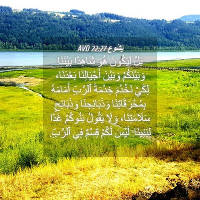Picture 04 - يَشُوع 22:27 AVD - بَلْ لِيَكُونَ هُوَ - Bible Verse Picture