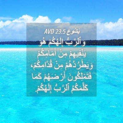 Picture 04 - يَشُوع 23:5 AVD - وَٱلرَّبُّ إِلَهُكُمْ - Bible Verse Picture