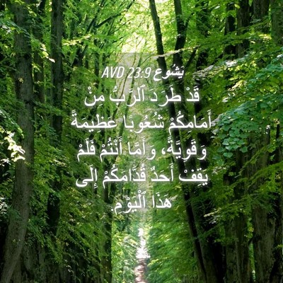 Picture 04 - يَشُوع 23:9 AVD - قَدْ طَرَدَ ٱلرَّبُّ مِنْ - Bible Verse Picture