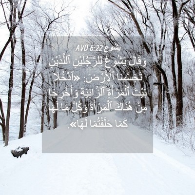 Picture 04 - يَشُوع 6:22 AVD - وَقَالَ يَشُوعُ - Bible Verse Picture
