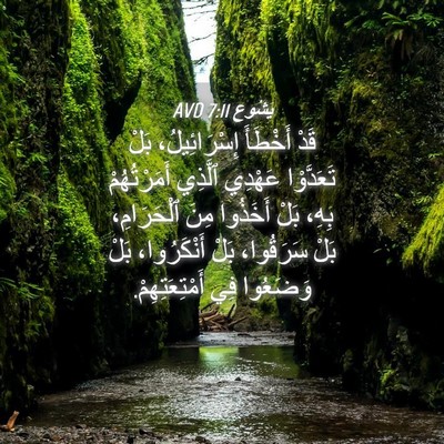 Picture 04 - يَشُوع 7:11 AVD - قَدْ أَخْطَأَ - Bible Verse Picture