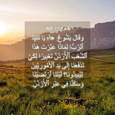 Picture 04 - يَشُوع 7:7 AVD - وَقَالَ يَشُوعُ: «آهِ يَا - Bible Verse Picture