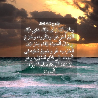 Picture 04 - يَشُوع 8:14 AVD - وَكَانَ لَمَّا رَأَى - Bible Verse Picture
